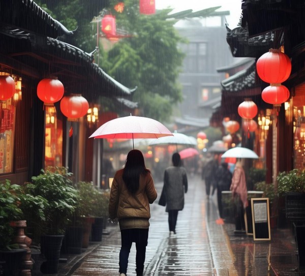 雨季的浪漫,孝感雨季商贸街 雨季的浪漫,孝感雨季商贸街